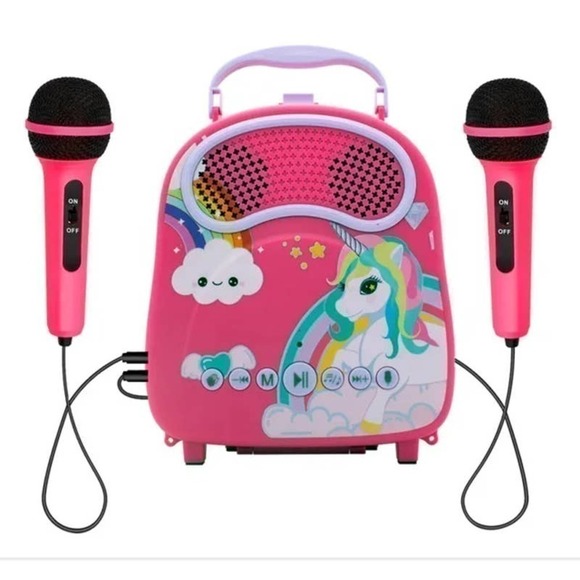 Karaoke Other - Kids Karaoke Machine for Girls Boys with 2 Microphones Portable